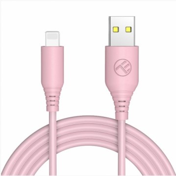 Tellur  
         
       Silicone USB to Lightning cable 3A, 1m, pink