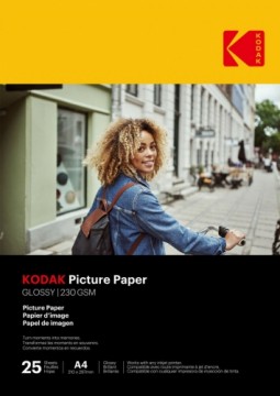 KODAK  
         
       Picture Paper 230g 11.8 mil Glossy A4x50 (9891266)