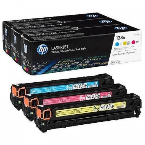 HP  
         
       128A CYM Tri-Pack LaserJet Toner Cartridge image 1
