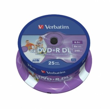 Verbatim  
         
       25xDVD+R DL 8,5 GB 8x SP