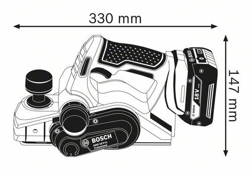 Bosch 0 601 5A0 300 power hand planer Black, Blue 14000 RPM image 2