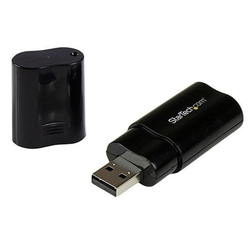 Внешняя звуковая карта USB Startech ICUSBAUDIOB Чёрный image 1