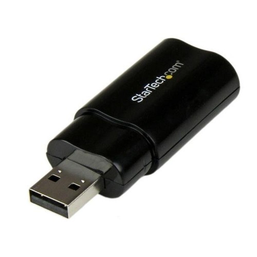 Внешняя звуковая карта USB Startech ICUSBAUDIOB Чёрный image 4