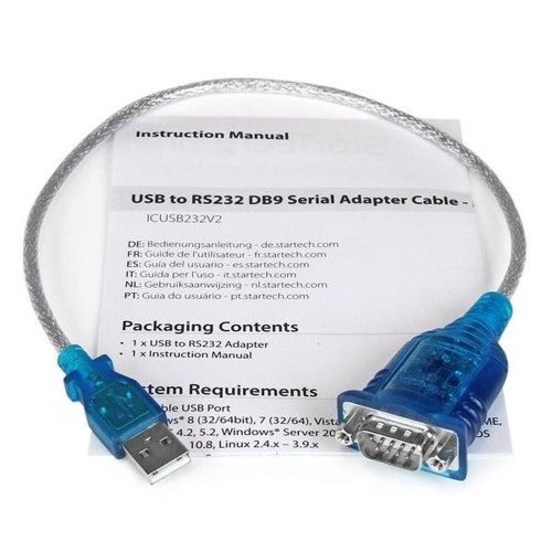 USB uz RS232 Adapteris Startech ICUSB232V2           Pelēks image 1
