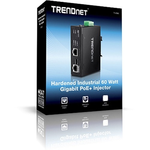 Инжектор PoE Trendnet TI-IG60 1000 Mbit/s Чёрный image 2