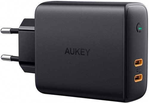 AUKEY PA-D5 ultrafast W all Charger 2xUSB C 63W image 1