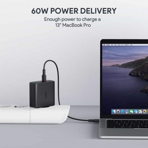 AUKEY PA-D5 ultrafast W all Charger 2xUSB C 63W image 5