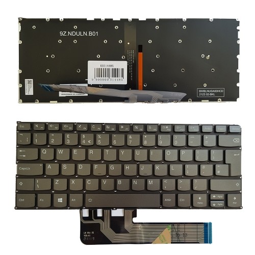 Keyboard Lenovo Yoga 730-13IKB, 730-15IKB, UK, with backlight image 1