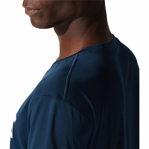 Vīriešu Krekls ar Īsām Piedurknēm Asics Core Tumši Zils image 3