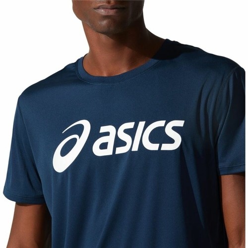 Vīriešu Krekls ar Īsām Piedurknēm Asics Core Tumši Zils image 4