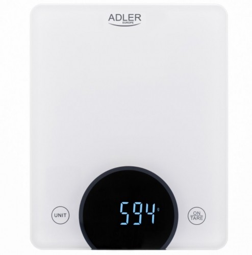 Adler AD 3173W kitchen scale White Built-in Rectangle Electronic kitchen scale image 1