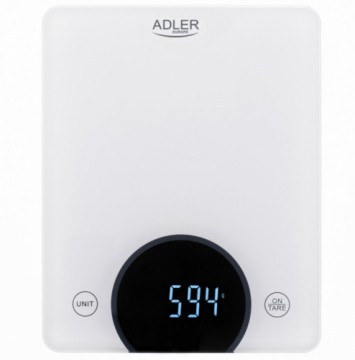 Adler AD 3173W virtuves svari Balts Iebūvēts Taisnstūris Elektroniskie virtuves svari