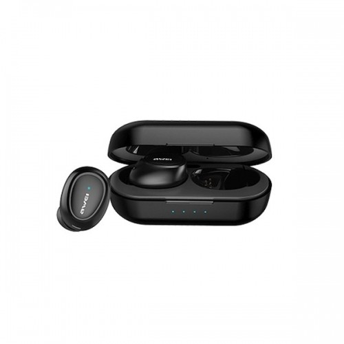 Awei Bluetooth headphones 5.0 T16 TWS + dock station black image 2