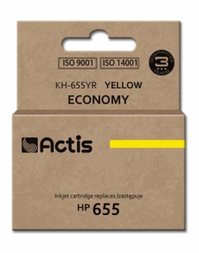 Actis KH-655YR ink for HP printer; HP 655 CZ112AE replacement; Standard; 12 ml; yellow