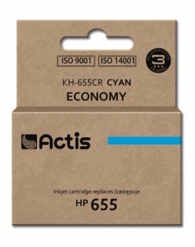 Actis KH-655CR ink for HP printer; HP 655 CZ110AE replacement; Standard; 12 ml; cyan
