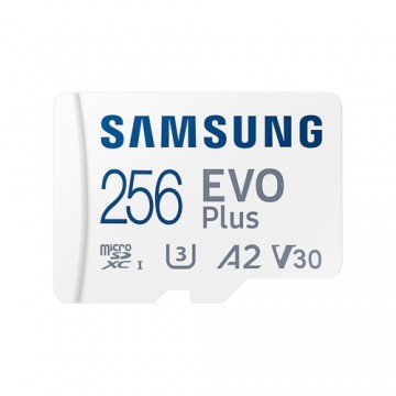Mikro SD Atmiņas karte ar Adapteri Samsung EVO Plus 256 GB