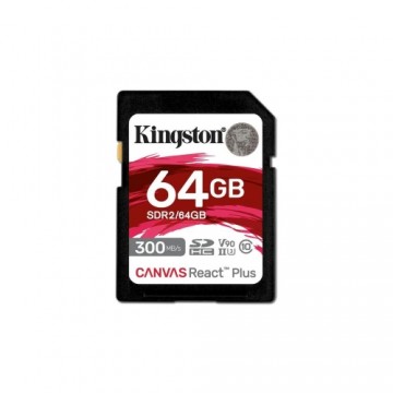 Mikro SD Atmiņas karte ar Adapteri Kingston SDR2/64GB 64 GB 8K Ultra HD SDXC UHS-II