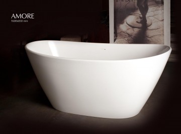 PAA AMORE Glossy White VAAMO/00 Свободно стоящая ванна из литого камня
