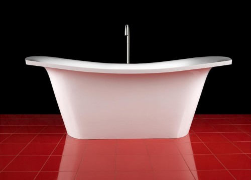 PAA BEL CANTO Glossy White VABEL/00  свободно стоящая ванна из каменной массы image 4
