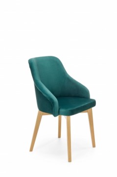 Halmar TOLEDO 2 chair, color: honey oak / MONOLITH 37