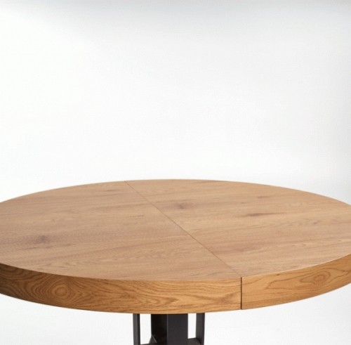 Halmar MERCY extension table, color: top - golden oak, legs - black image 3