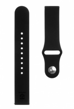 Tactical  
         
       20mm Silicone Watch Strap and Watch Band 
     Black
