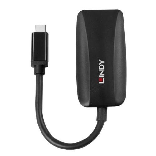 Lindy 43337 video cable adapter 0.13 m USB Type-C DisplayPort Black image 2