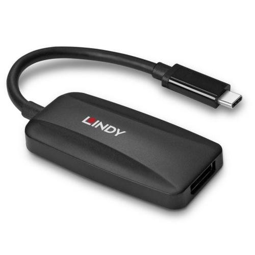 Lindy 43337 video cable adapter 0.13 m USB Type-C DisplayPort Black image 3