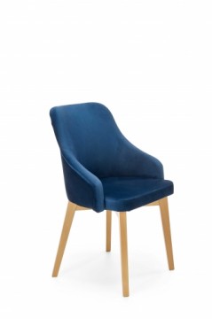Halmar TOLEDO 2 chair, color: honey oak / MONOLITH 77