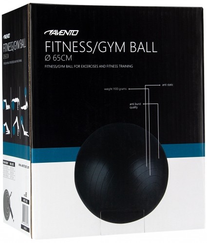 Gym Ball AVENTO 42OB 65cm Black image 2