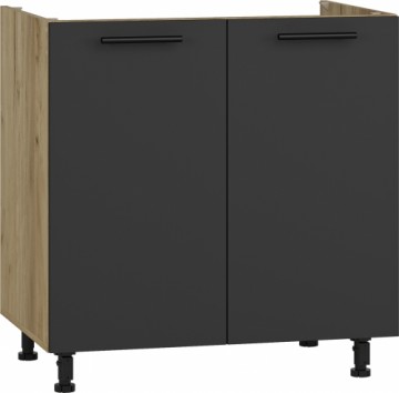 Halmar VENTO DK-80/82 sink cabinet, color: craft oak/antracite