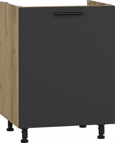 Halmar VENTO DK-60/82 sink cabinet, color: craft oak/antracite image 1