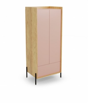 Halmar MOBIUS cabinet 2D color: hikora oak/white
