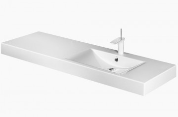 PAA LONG STEP 1500 mm ILS1500/L/01 Stone mass sink - colored (sink on the right)