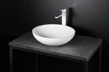 PAA ROUND ON IROON/01 Stone mass sink - colored