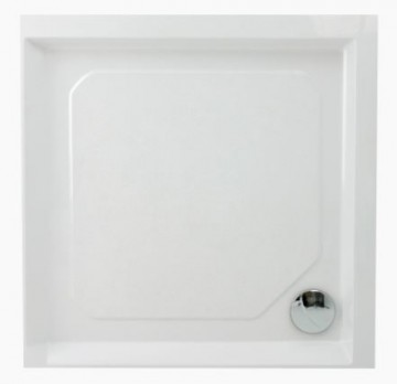 PAA CLASSIC KV 80 KDPCLKV80/00 cast stone shower tray with panel and adjustable feets - white  