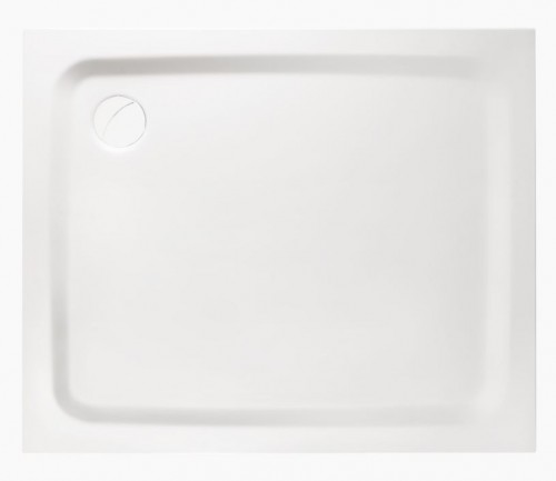 PAA LARGO NEW 90X110 KDPLARG90X110/00 cast stone shower tray with panel and adjustable feets - white image 2