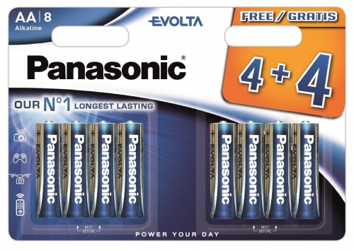 Panasonic Batteries Panasonic Evolta батарейки LR6EGE/8B (4+4шт) image 1