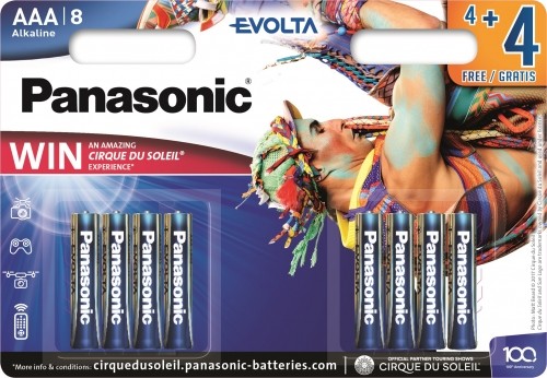Panasonic Batteries Panasonic Evolta батарейки LR03EGE/8B (4+4шт) image 2