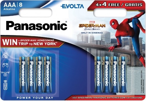 Panasonic Batteries Panasonic Evolta батарейки LR03EGE/8B (4+4шт) image 3