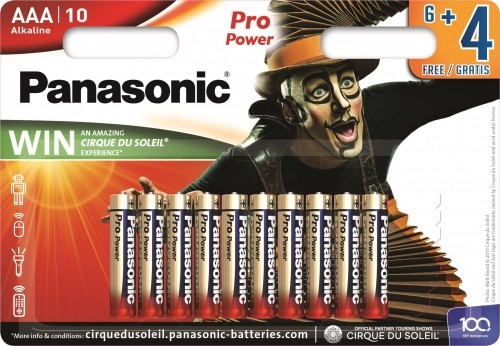 Panasonic Batteries Panasonic Pro Power baterija LR03PPG/10B (6+4 gb.) image 2
