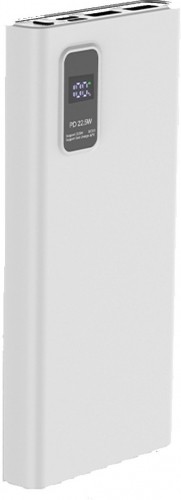 Platinet power bank 10000mAh PD QC LED, white image 1