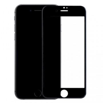 Tempered Glass 9D Aizsargstikls Pilnam Ekrānam Apple iPhone 7 / 8 / SE 2020 Melns