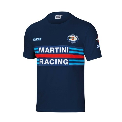 Krekls ar Īsām Piedurknēm Sparco Martini Racing Zils (L Izmērs) image 1