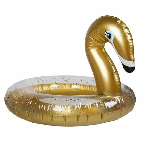 Inflatable Pool Float Swim Essentials Swan Glitter image 1