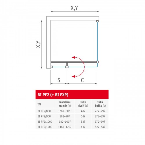 Roth BI FXP/800 Brillant ELEGANT NEO LINE BI FXP 08020 VPE fiksēta sānu siena image 2