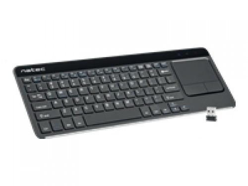 Natec Keyboard NKL-0968 Turbo Slim Wireless, US, USB Type-A, Black image 1