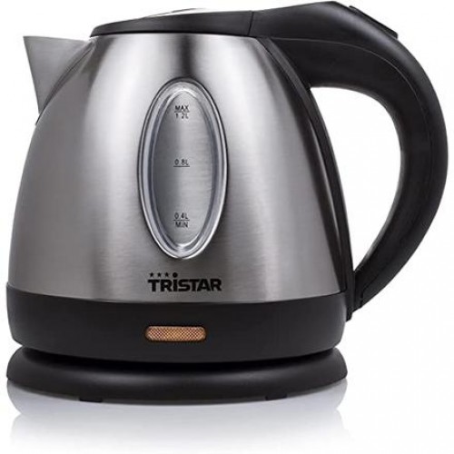 Tristar Jug Kettle WK-1323 Standard, 1500 W, 1.2 L, Stainless steel, 360° rotational base, Silver image 1