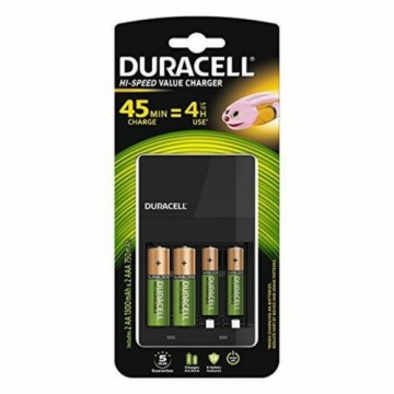 Lādētājs + uzlādējamas baterijas DURACELL CEF14 2 x AA + 2 x AAA HR06/HR03 1300 mAh