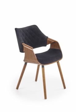 Halmar K396 chair, color: walnut / black